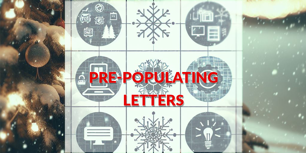 Read: Pre-populating Letters